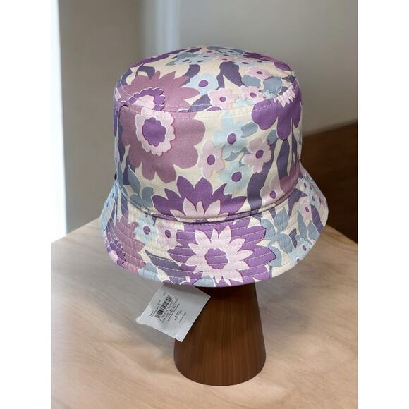 NWT Coach CBN77 Script Floral Print Bucket Hat Size XS/S - Picture 3 of 5